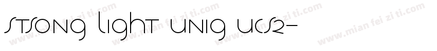 stsong light unig ucs2字体转换